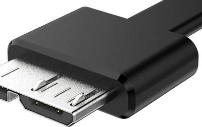 Micro-USB Typ-B (SuperSpeed) ein Stecker, schräg
