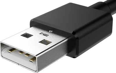 USB Typ-A ein Stecker, schräg