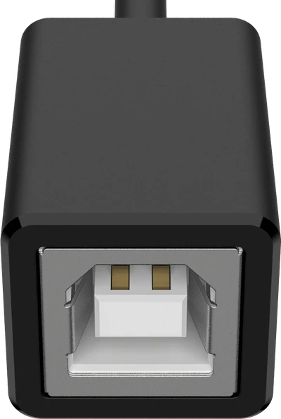 USB Typ-B eine Buchse, frontal