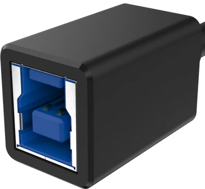 USB Typ-B (SuperSpeed) gniazdo, pod kątem